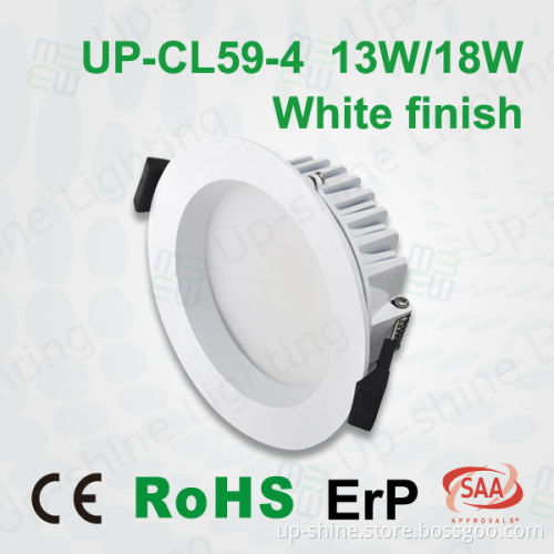 Recessed frosted cover 5 yrs warranty aluminum housing smd5630 120mm cut out led downlight SAA